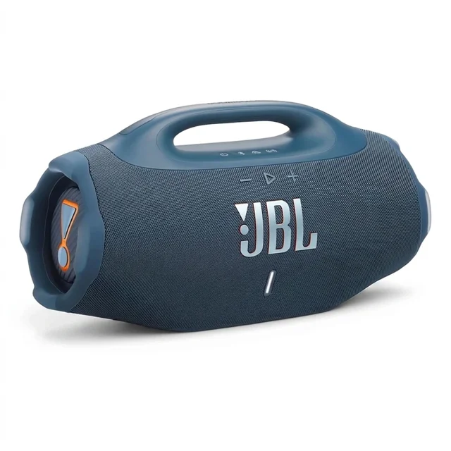 اسپیکر بلوتوثی قابل حمل جی بی ال مدل Boombox 4، با ساب‌ووفر 5 اینچی و دستگیره حمل