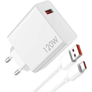 شارژر شیائومی توان 120 وات دو پین همراه کابل اصل
